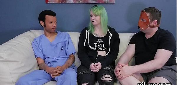  Spicy nympho was taken in ass hole madhouse for uninhibited therapy